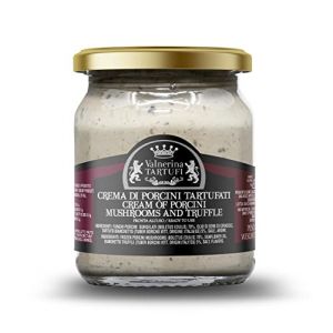 Valnerina Tartufi Crème de Porcini aux Truffes | Sauce pour Pâtes, Risottos, Viande, Poisson, Bruschetta à base de Champignons et Truffe Bianchetto | Pot 80 gr. (KONKE SRL, neuf)