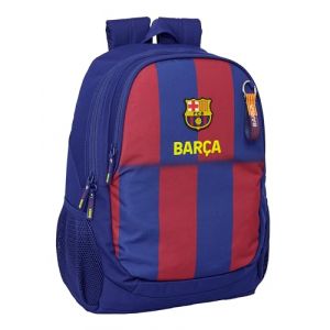 safta F.C. Barcelone 1ère équipe 25/26 - Sac à dos scolaire pour enfants, idéal pour enfants de différents âges, confortable et polyvalent, qualité et résistance, 32 x 16 x 44 cm, Bleu/grenat, M (Craftelier, neuf)