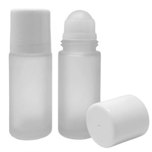 Essenciales Flacon Roll On rechargeable 50 ml 2 bouteilles en verre sans fuite - Rollon facile à mettre et à retirer (Essenciales, neuf)