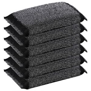 6 Pcs Eponge Reutilisable Lavable, &Eacute;ponge Vaisselle Reutilisable Eponges, &Eacute;ponge en Acier Inoxydable, Tissu M&eacute;tallique R&eacute;utilisable, Vaisselle Lavable pour Un Nettoyage en Profondeur de La Vaisselle (DINODANUBE TRADING, neuf)
