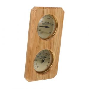 TOKIDNY thermomètre thermostat moniteur de qualité de l'air hygromètre station météo sauna thermometre mural termometre d intérieure moniteur de température hydromètre pour l'humidité Bois (Runiong, neuf)