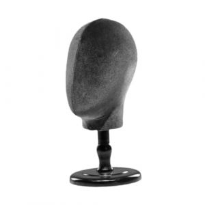 JAYIOLA T&ecirc;te de Mannequin, mod&egrave;le de t&ecirc;te de Mannequin, pr&eacute;sentoir de chapeau, pr&eacute;sentoir de perruque pour chapeaux et postiches, Noir (QiuJQiu, neuf)
