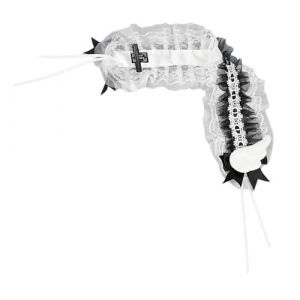 Guaber Bandeau en dentelle avec aile délicate pour un usage quotidien et une occasion spéciale, accessoires photo, tenue de soubrette pour cosplay (QInyumz, neuf)