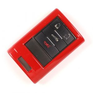 YANER Coque de cl&eacute; de voiture intelligente avec porte-cl&eacute;s en cuir compatible avec Chevrolet Corvette C6 C7, coque de protection de cl&eacute; de voiture, coque de cl&eacute; en plastique ABS (Mingzetongxun, neuf)