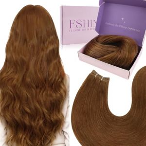 Fshine Tissage Cheveux Naturels Auburn Extension Cheveux Naturel Tissage 18 Pouces Tissage Bresilien Cheveux Naturels Cuivré Rousse 100G Tissage Naturel Cheveux Humain Lisse #330 (Fshine Hair Eu, neuf)