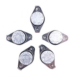 DollaTek 5-Pack KSD301 55 degr&eacute;s Celsius Thermostat interrupteur de contr&ocirc;le thermique 250V 10A normalement ferm&eacute; NC Thermostat interrupteur de temp&eacute;rature (DollaTek, neuf)