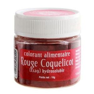 Colorant alimentaire rouge coquelicot (Patissea, neuf)
