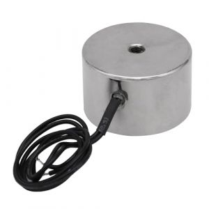 Électroaimant DC 12V 150N 33LB / 15Kg Ventouse Tenant La Ventouse Ronde Électromagnétique Solénoïde De Levage Cylindre 42x25mm (Uxney -FR, neuf)
