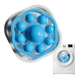 Filtre À Peluches Pour Machine À Laver - Sac À Linge En Filet Capteur De Cheveux, Accessoire Lavable Pour Laverie Domestique | Filet Attrape-poils Pour Linge Propre, Solution Anti-peluches Et Résidus (jfenghui, neuf)