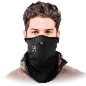 KEQAR Masque de sport pour randonn&eacute;e et ski &ndash; demi-visage, couvre-oreilles, n&eacute;opr&egrave;ne & polaire, couvre-cou pour v&eacute;lo, moto, ski, course, v&eacute;lo, escalade, outdoor, unisexe (shengguangshangmao., neuf)