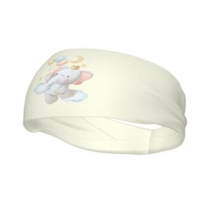 Bandeaux de sport antidérapants avec motif éléphant et ballons pour homme et femme, idéal pour la gym, le basket-ball, le yoga (ruianshihuichenjiayouzhanguanliyouxiangongsi, neuf)