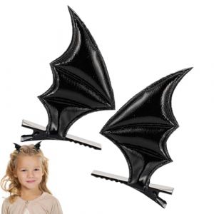 YNPQTDS Pinces à cheveux d'Halloween | 2 accessoires pour cheveux cosplay | Clips d'ailes de chauve-souris d'Halloween pour costume de fête cosplay, accessoires pour en épingle à (yannf, neuf)