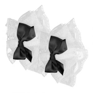 SUPVOX Manchettes Lolita en Dentelle Noire Accessoires sans Doigts pour Femmes D&eacute;coration Poignet &Eacute;l&eacute;gante pour Robes de Mari&eacute;e Tenues Cosplay et &Eacute;v&eacute;nements Mode (Curve Saver, neuf)