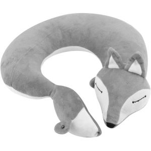 Oreiller de Voyage Renard Mignon Coussin de Nuque Voyage Enfant Adulte U-Oreiller de Soutien du Cou Confortable Coussin Cervical Ergonomique Cale Nuque Avion Voiture Oreiller de Sommeil Bureau (AmoureuxUK, neuf)