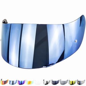 Everalo Visiere Compatible avec Agv K1 - K1s - K3sv - K5 - K55 - S4sv - Stealth SV - Strada - Skyline - Horizon - Compact - Numo - Numo Evo - Visière Gt2 Casque - Pinlock Ready (Bleu) (Everalo Italia, neuf)