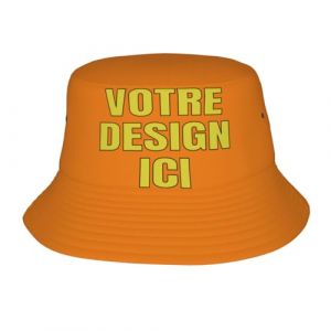 MOSGDBV Bob personnalis&eacute; Chapeau bob Personnalisable Homme Femme &ndash; Ajoutez Un Design Dr&ocirc;le Chapeau de Peche &ndash; Id&eacute;e Cadeau Parfaite pour Vacances et Ext&eacute;rieur (l&uuml;simaoyi, neuf)