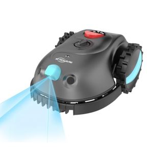 YARDCARE V100 Robot Tondeuse sans Fil avec Navigation Visuelle, Détection d'obstacles 150, Robot Tondeuse Gazon avec Batterie, Peigne à Herbe, Lames de Rechange (YARDCARE Direct EU, neuf)
