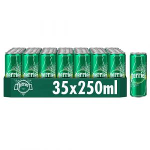 Perrier 250ml eau pétillante Slim Can (paquet de 35) 12336215 (Wine And More, neuf)