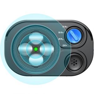 GLYYR Anti-Aboiement pour Chien, Automatique Boitier Ultrason Anti Aboiement Chien 3 Port&eacute;es, Boitier Chien de 75 Pieds, IP65 Etanche sifflet ultrasonique pour Chiens int&eacute;rieurs et ext&eacute;rieurs, Noir (Nydswj, neuf)