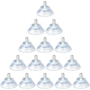 XBFOCNH 15 Pièces ventouse a visser,Ventouse Filetée Ventouses avec Filetage,Ventouse en Plastique PVC Suspension Ventouse Transparente,pour Camping Car, Fenêtre, Salle de Bain,Van-25mm (GU HONGHUI DE SHOP, neuf)