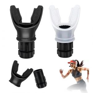 Fenglin-joy Entra&icirc;neur de Respiration Poumons, 2 Pcs Appareil dEntra&icirc;nement Respiratoire Outil Respiratoire Portable avec R&eacute;sistances R&eacute;glables pour Am&eacute;liorer la Capacit&eacute; Pulmonaire (blanc et noir) (weiyuan-shop, neuf)