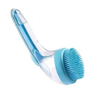 Brosse de bain pour chiens, pinceau de lavage pour chiens pour baignade - Bristle Massage en silicone Scurpeur Clean Ergonomic Handle pour intérieur Baignage de bain extérieur Spa Spa Chattes Horses (guofengr, neuf)