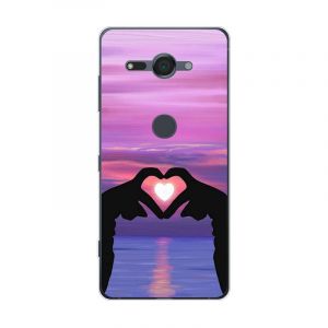 KARTXITAI Coque Compatible avec Sony Xperia XZ2 Compact,Housse &Eacute;tui de Protection en Ultra Transparente Silicone en Gel TPU Souple Case Cover Shock-Absorption-Love, Ciel, Coucher de Soleil (KARTXITAI, neuf)