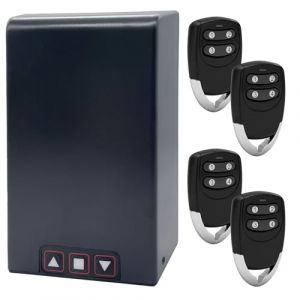 Kit Koomando TM5886 de Centrale Universelle pour Moteurs de Volets roulants jusqu'à 1HP - 750W, Sécurité Certifiée CE/RoHS, 4 Télécommandes à Code Tournant, Clavier IP55 Inclus, Installation Simple (KOOMANDO, neuf)