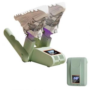 Seche Chaussure Electrique 2 Paires - Seche Chaussure de Ski, &Eacute;cran Tactile LED - St&eacute;rilisation UV - S&eacute;chage Rapide pour Chaussures de Football et Bottes de Ski (Vert, 24cm) (YIXIN shop, neuf)