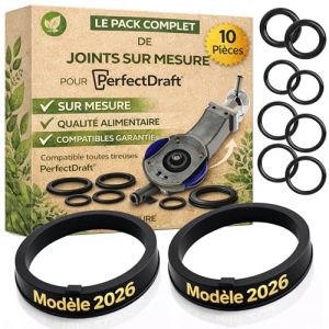 [PERFECTDRAFT 2026] LOT 10 JOINTS D'&Eacute;TANCH&Eacute;IT&Eacute; POUR PERFECTDRAFT HD3720 HD3620 HD3610 HD3600 | COMPATIBLE AVEC LE BEC VERSEUR & LE ROBINET DE TIREUSE A BI&Egrave;RE | SILICONE ALIMENTAIRE | STOP FUITE !!!! (⭐ L'ATELIER FRAN&Ccedil;AIS ⭐, neuf)