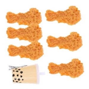 LOPUNER 7 Pièces Épingles à Cheveux Simulées Forme de Pilons de Poulet et Accessoires de Mode Uniques pour Femmes Décoration Amusante pour Toutes Occasions et Photographie (YayCh, neuf)