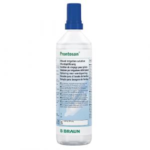 B Braun Prontosan® Solution d'irrigation pour plaies 350 ml – Rinçage, nettoyage, humidification et décontamination des plaies et brûlures cutanées aiguës, chroniques et infectées, Allemagne (STEXFIT, neuf)