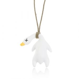 UEIOAVL Ornements pour rétroviseur intérieur, 1 pendentif de rétroviseur de voiture en forme de canard décoration pour rétroviseur intérieur de voiture accessoires de rétroviseur (KONGLINpengde, neuf)