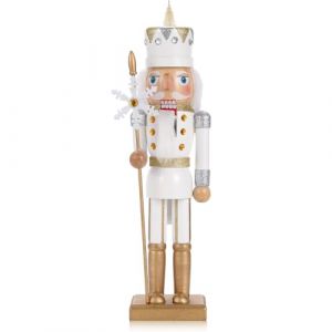 VorFor Casse Noisette Noel Puppe,36cm Figurine, Nutcracker Christmas,Casse Noisette en Bois(Flocons De Neige),D&eacute;coration De No&euml;l &agrave; l'int&eacute;rieur,Un Excellent Cadeau De (VorFor, neuf)