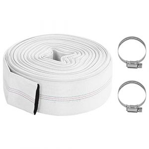 vidaXL Tuyau Plat Pompage Tuyau d'Arrosage Refoulement Irrigation Incendie Tuyau d'Évacuation d'eau Jardin Patio Extérieur 20 m 3" PVC (vidaXL FR, neuf)