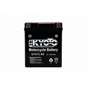 KYOTO Batterie moto Kyoto GTX7L-BS (YTX7L-BS) - Sans entretien - 12 V 6 Ah - Dimensions: 114 x 71 x 131 mm (BATTERYSET, neuf)