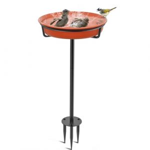 VeyFolzin.st Abreuvoir pour oiseaux / Bain d'oiseau Nourriture Bol Point d'eau Debout, Bain d'oiseau Jardin pour Oiseaux Sauvages Abreuvoir pour Oiseaux, Grand Abreuvoir R&eacute;sistant au Gel Hiver (Zipada, neuf)