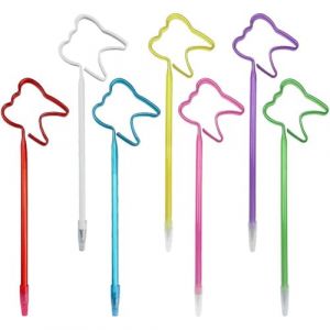 7 Pièces Stylo À Bille en Forme De Dent Stylo À Bille Mignon 0.5mm Stylos De Recharge Stylo Drôle Stylos De Nouveauté Papeterie Fournitures De Bureau Scolaire (Putes, neuf)