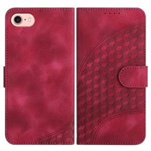 JayModCase Coque pour iPhone SE 2022/2020 / iPhone 8 / iPhone 7 (4,7 Pouce), Cuir PU &Eacute;tui Flip Portefeuille &agrave; Rabat Housse avec [Magn&eacute;tique] [Porte Cartes] pour iPhone SE 2022 - Rose Rouge (JIEMA EU STORE, neuf)