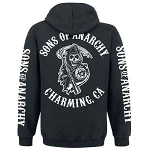 Veste Cosplay SOA Sons of Anarchy Biker Club California en Cuir Artificiel - Gilets & Hoodies pour Hommes, XXL (MAXDUD, neuf)