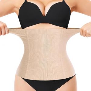 CATOR Ceinture Post Accouchement, Récupération Ceinture Abdominale Gainante avec Etenseurs, Une pièce Réglable Respirant Ventre Plat Gaine Post-Partum pour Récupération Après la Grossess-Nude (QUQU JIANING, neuf)