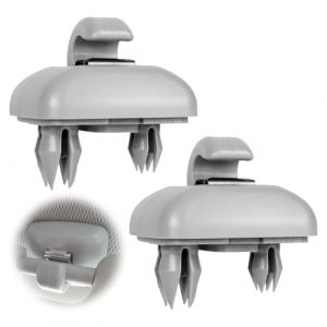 2 Pièces Pare Soleil Voiture Clips,Clip pour Pare-Soleil de Voiture,Rochets Fixation,Audi Crochet,Pièces de Rechange pour Car Pare-Soleils de Voiture avec Audi A1 A3 A4L A5 A6L A7 Q3 Q5 (8E0 857 562) (JingXuan-shop, neuf)