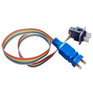 XGOIENZI DFN8 QFN8 WSON8 chip Probe Line Clip Read Write Chip Circuit Programming 1.27 6 x 8 pour programmateur USB EZP2019 EZP2023 Xgecu TL866II T56 T48 T76 RT809F RT809H (zhoukourongshi, neuf)