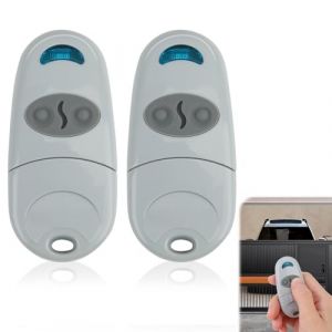 2 Pcs Telecommande Universelle de Portail, 433.92MHz Universal Fernbedienung Transmitter, 2 Canaux Compatible avec Came Top 432EV, 432NA, 432EE, 432M, 432S, T432, 432A, Piles incluses (ShiHuoXin, neuf)