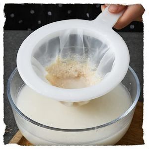 Filtre &agrave; Tamis Fin, Tamis De Cuisine &agrave; Mailles Fines, Passoire Mailles Avecpoign&eacute;e, 100/200/400 Mailles, Pour Filtrage Du Jus, Lait, Caf&eacute; (400 Mailles) (Oriental riverkit, neuf)