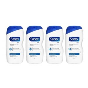 Sanex Biome Protect Dermo - Protection - Gel Douche pour Peau Normale - 450ml - 0% Sulfate - Lot de 4 (Conseil & Négoce Européen, neuf)