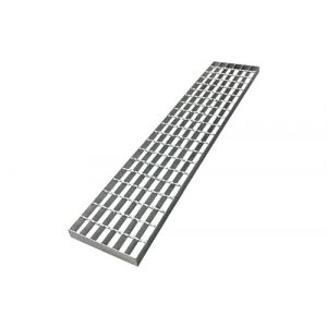 Natotela 1000 x 200 x 30 mm Grille de drainage en acier galvanisé-Caillebotis/Grille de marche galvanisé B125-Passage voiture-Pour caniveau, route, garage, escalier, jardin, parking, exterieur (Natfhine FR, neuf)
