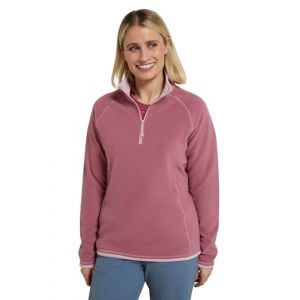 Mountain Warehouse Montana Pull en micropolaire pour femme &ndash; Pull respirant &agrave; s&eacute;chage rapide, veste polaire chaude, demi-fermeture &eacute;clair &ndash; Pour printemps, &eacute;t&eacute;, voyage, ext&eacute;rieur, rose clair, 32 (Mountain Warehouse, neuf)