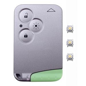 ANGOFIZ Coque Clé Carte 3 Boutons Phare Compatible avec Renault Laguna 2 Espace 4 Vel Satis + 3 Boutons Poussoir Switch (ANGOFIZ, neuf)
