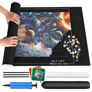 ZOYIDOUX Tapis Puzzle Rouleau Feutre,Tapis Puzzle 2000 pi&egrave;ces,Tapis de Rangement pour Puzzle,Tapis de Puzzle Portable,Couverture pour Voyage Sac de Rangement (ZOYIDOUX, neuf)